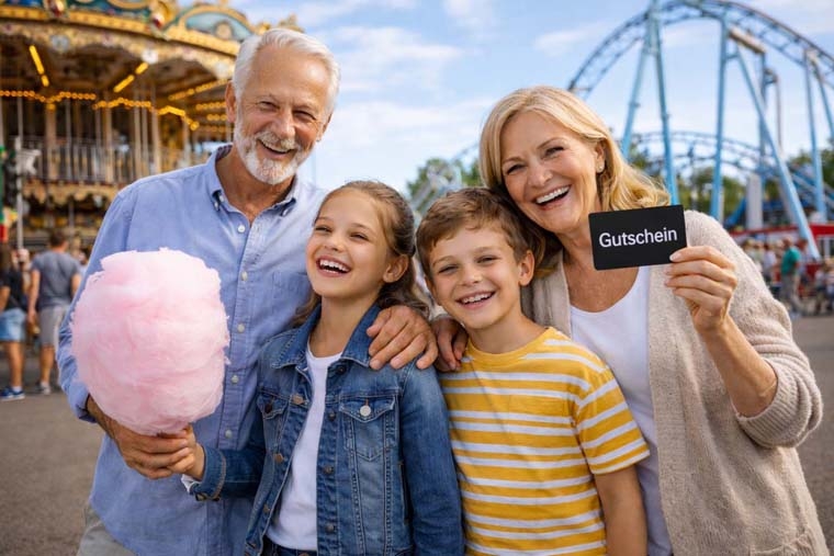 Gutschein für einen Jahrmarktbesuch